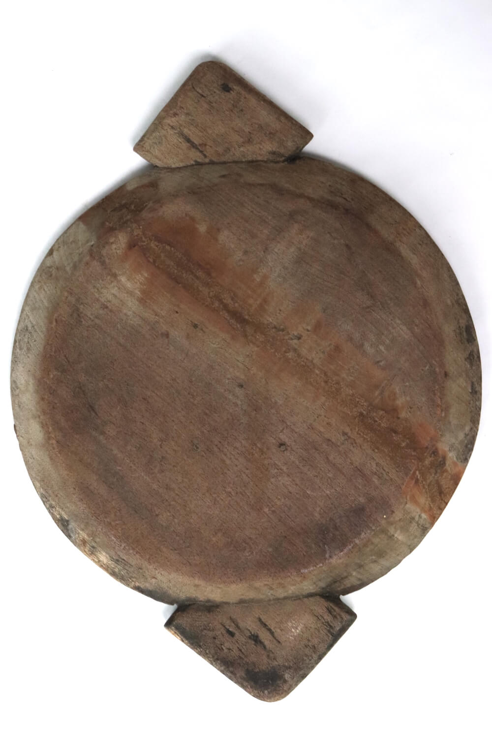 Holzschale Indien antik, Ø 38x51