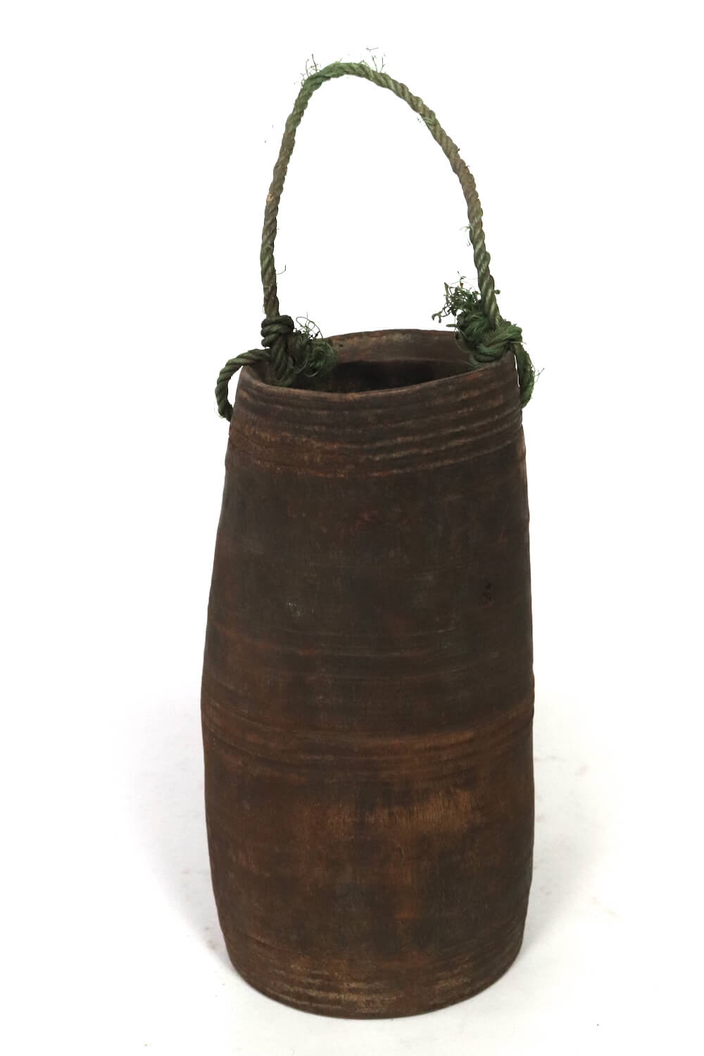 Antique wooden water bucket 