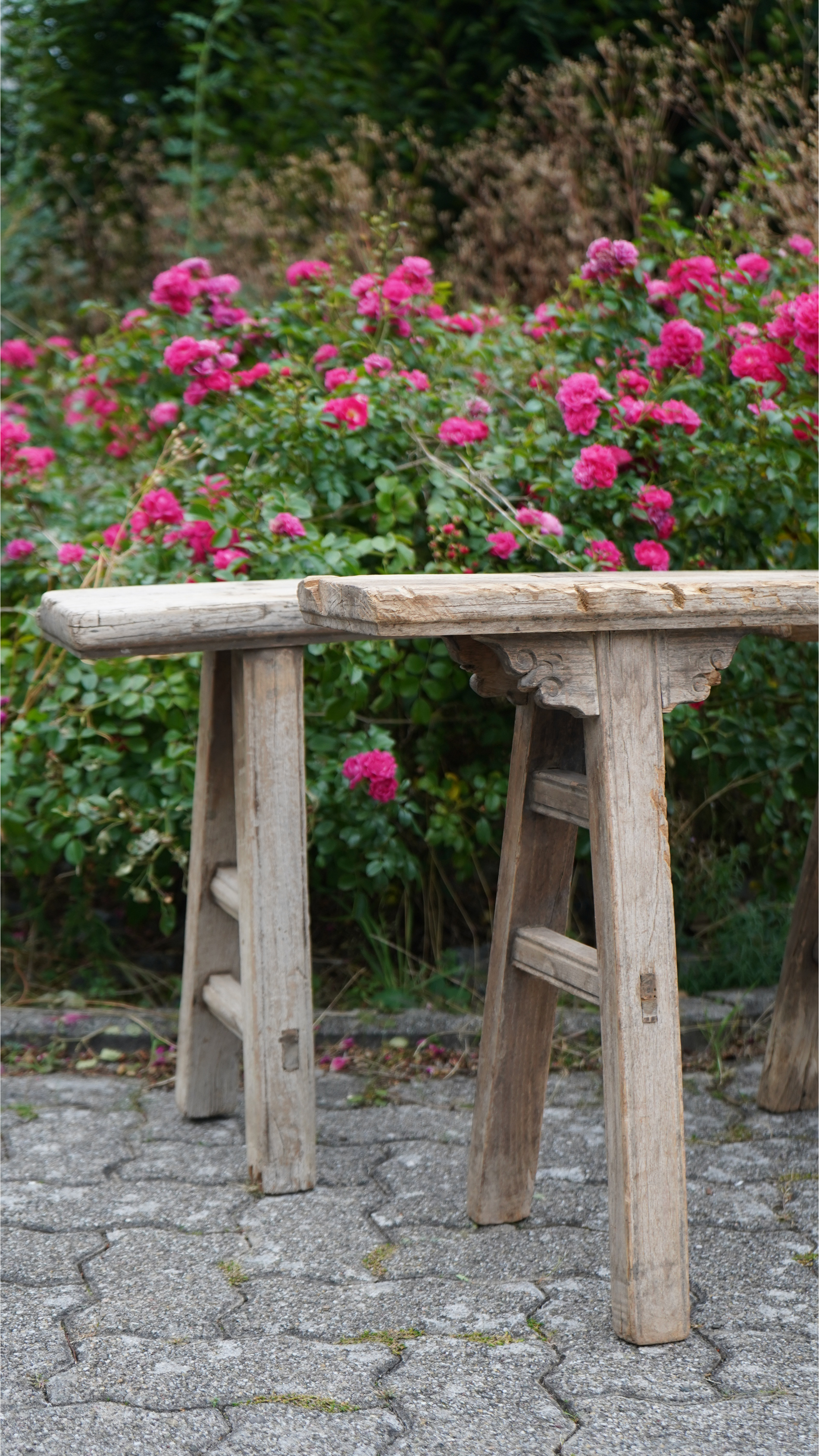 Alte chinesische Holzbank 120 cm