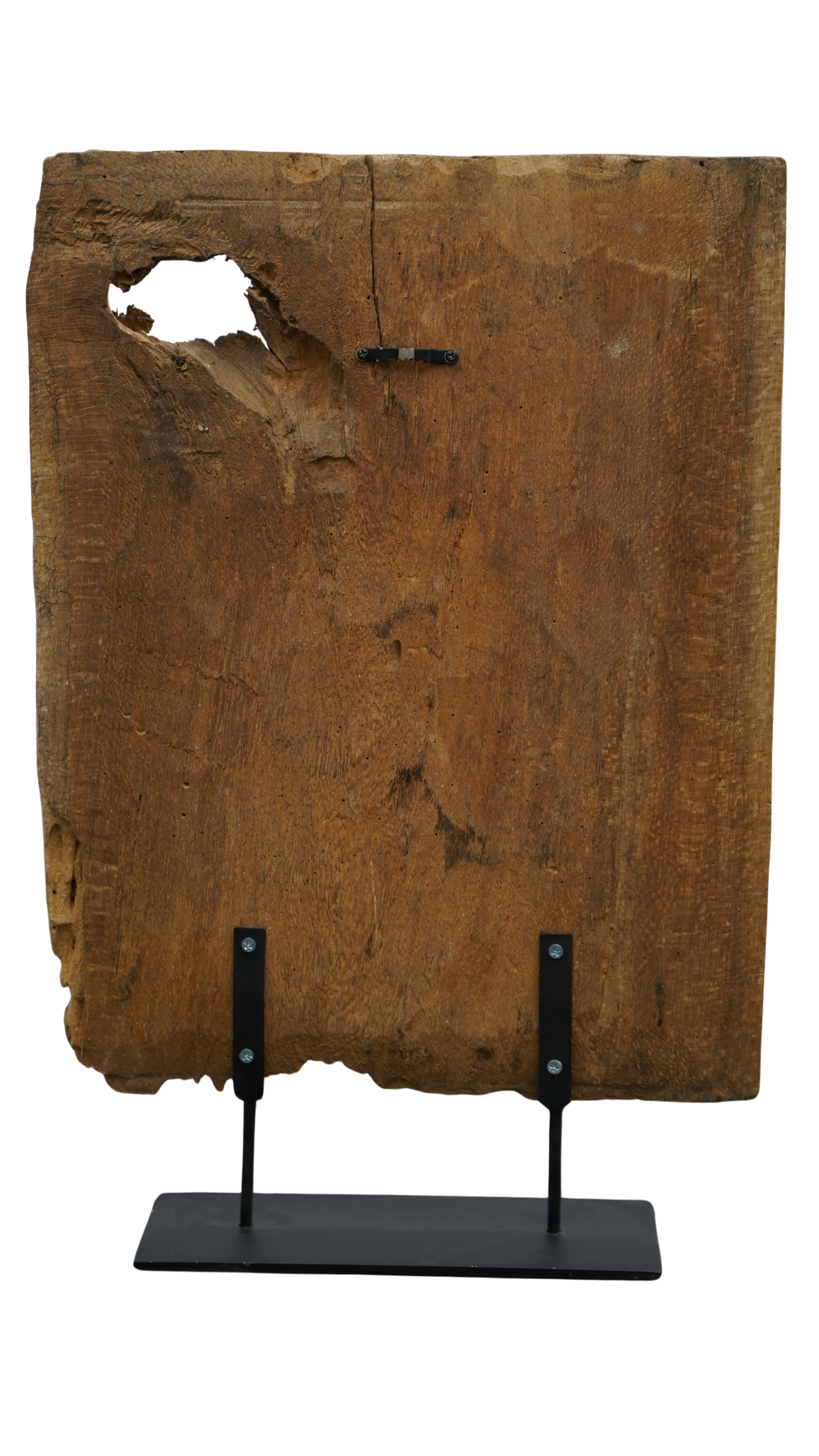 Archaisches Holzrelief mit geometrischer Ornamentik