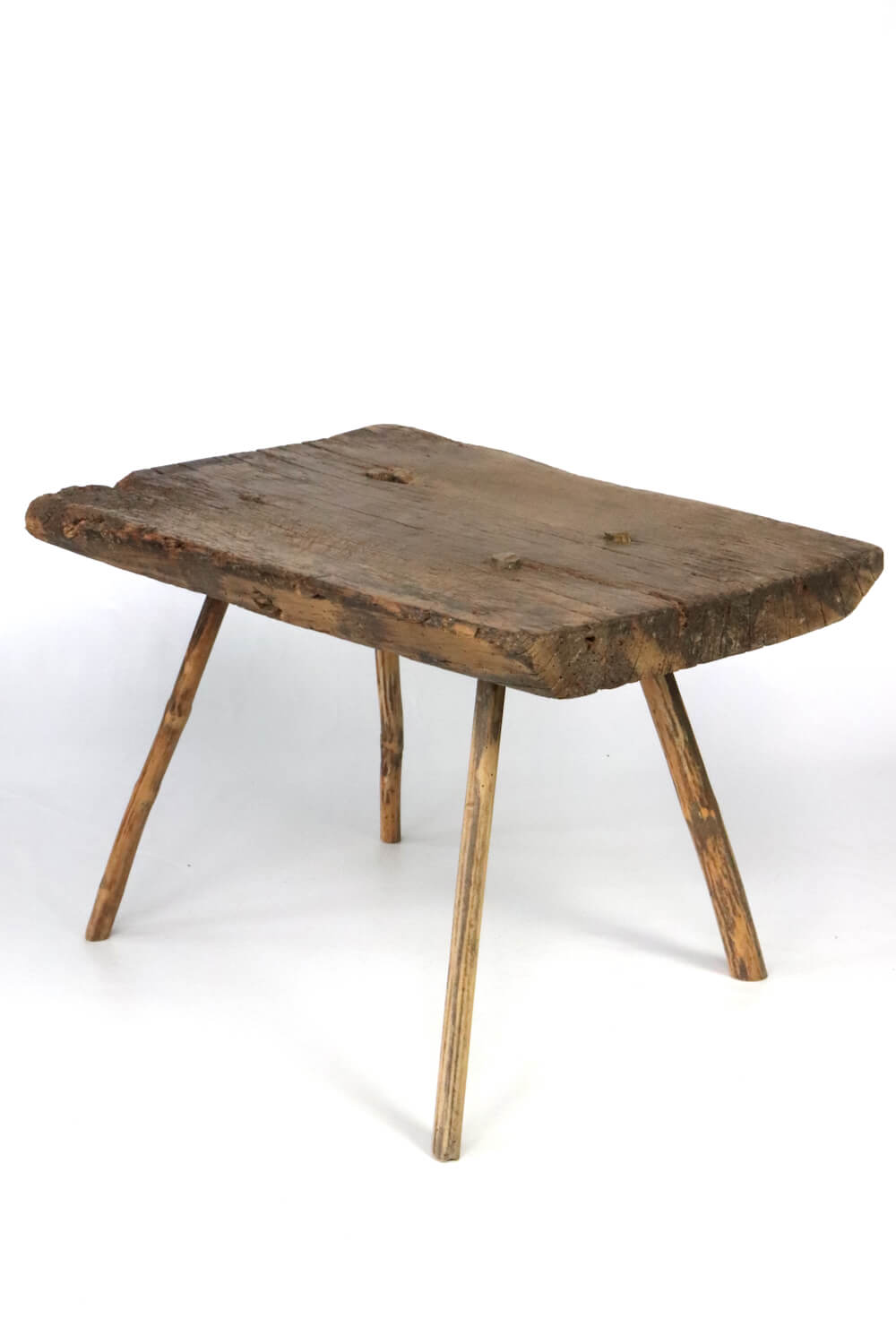 Old rustic wooden table, 44x62x45