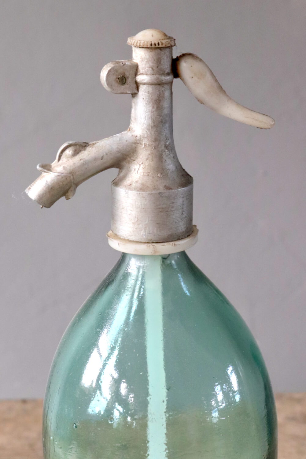 Sodaflasche antik türkis