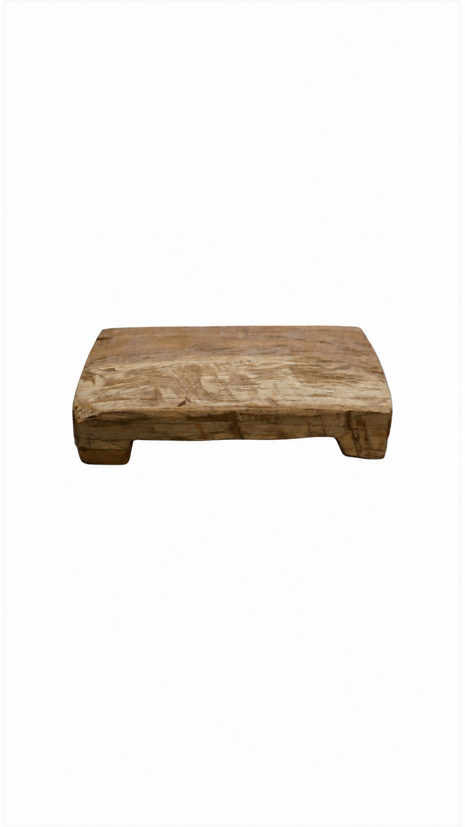 rustikales Holztablett aus Massivholz