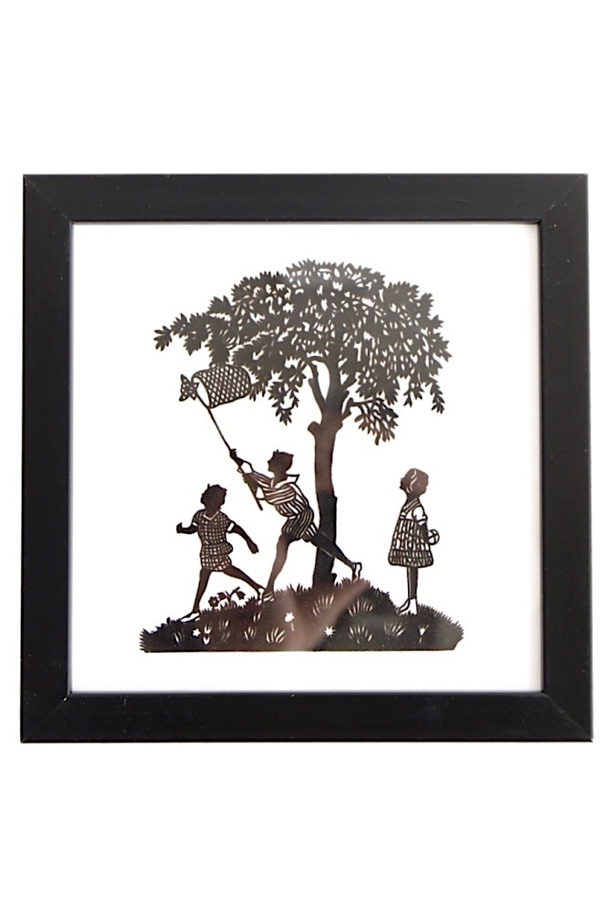 scherenschnitt, alt, antik, rahmen, bild, kunsthandwerk, erzgebirge, erzgebirgskunst, silhouette, paper cut, ancient, old, antique, frame, image, picture Antiker Scherenschnitt in modernem Rahmen