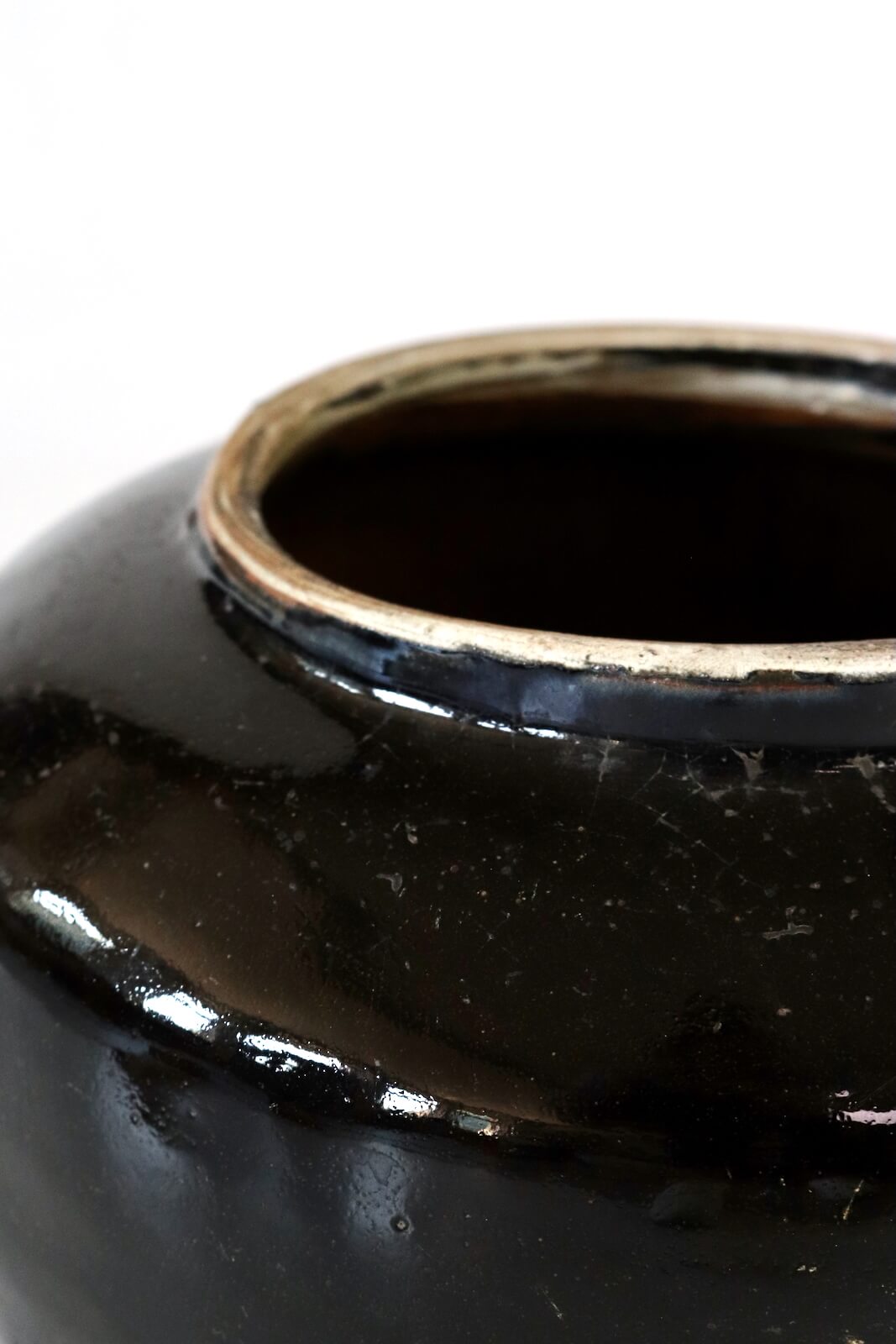 Alte Keramik Vase China, 19xØ22