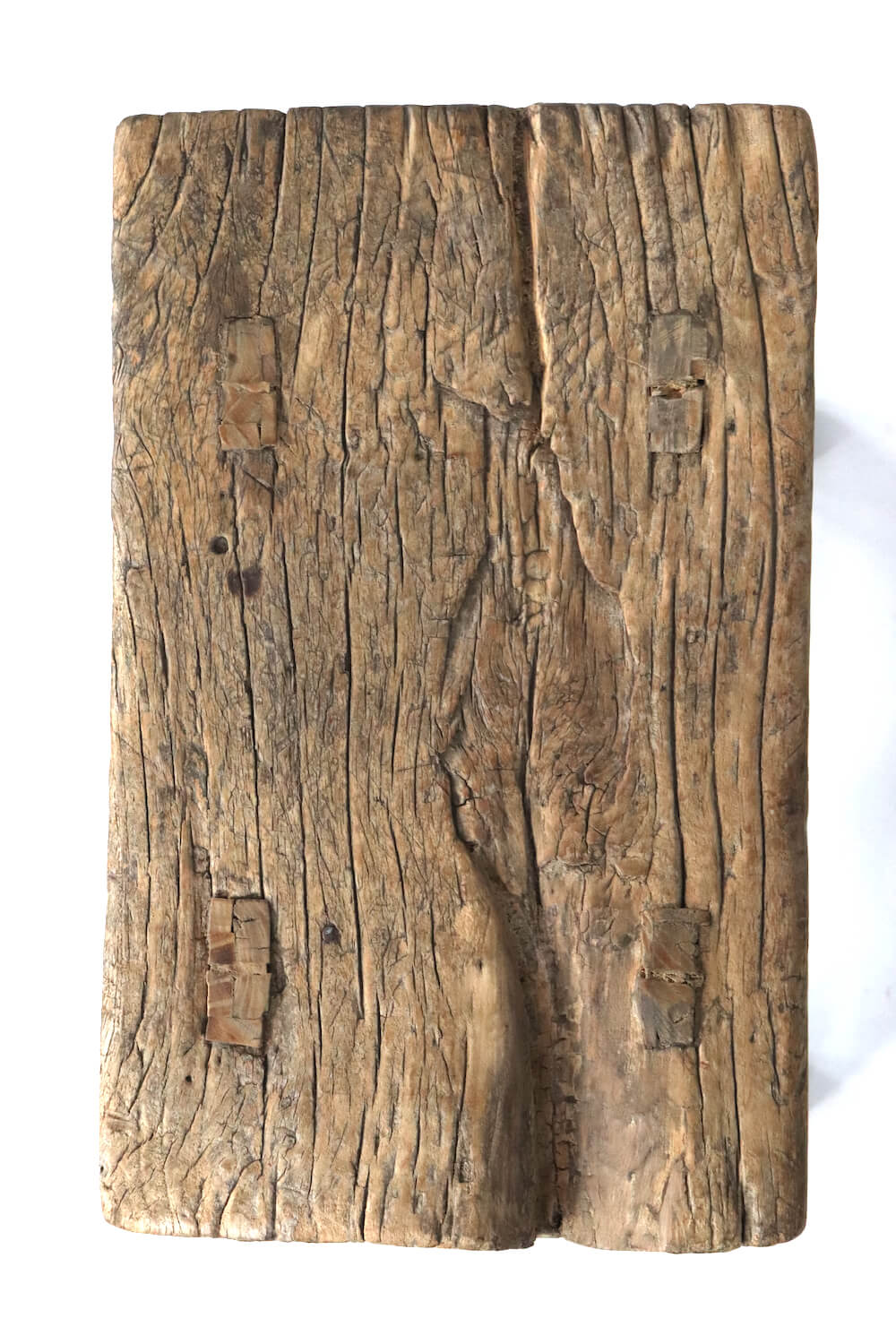Holzhocker antik rustikal Wabi Sabi