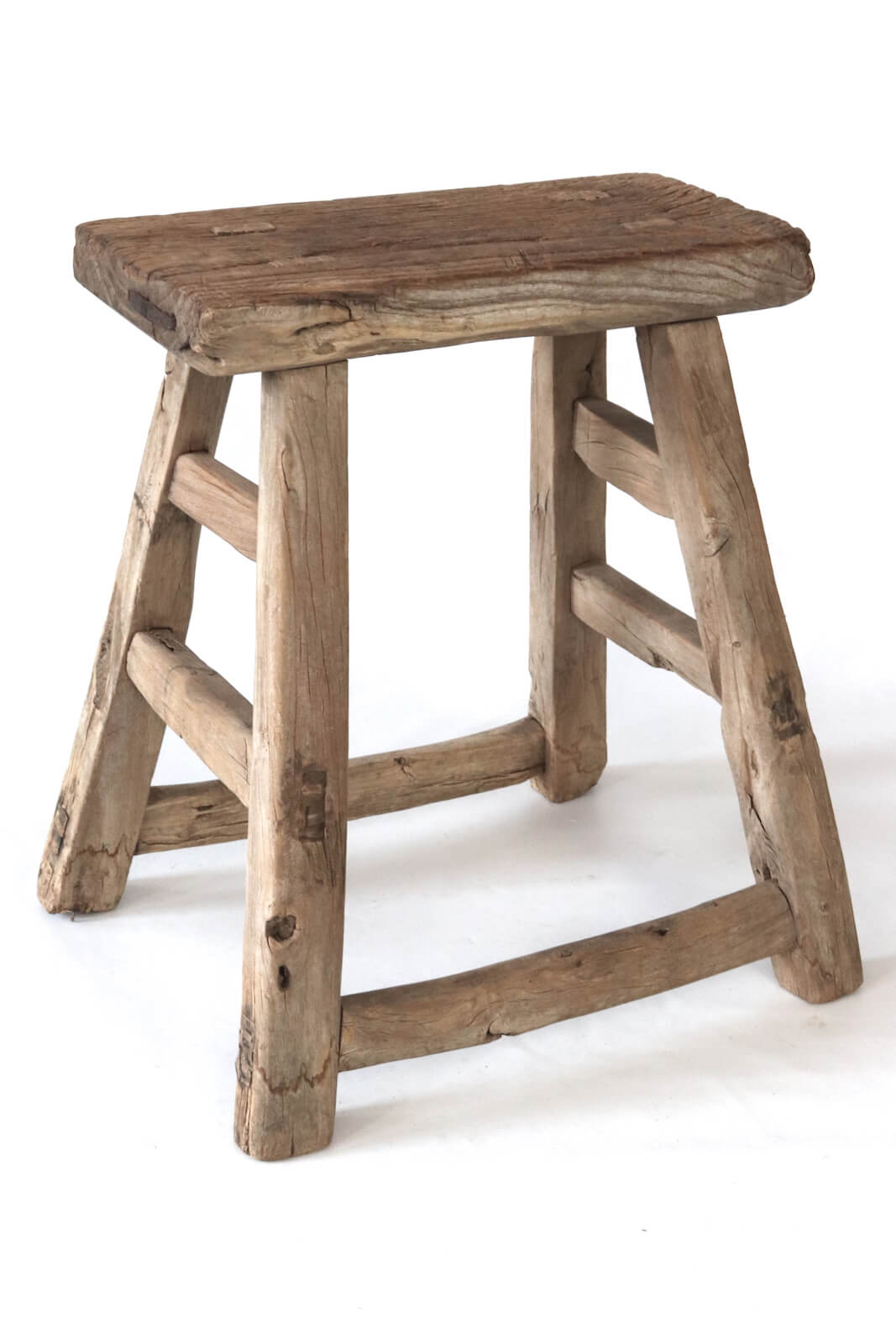 Old rustic workers stool