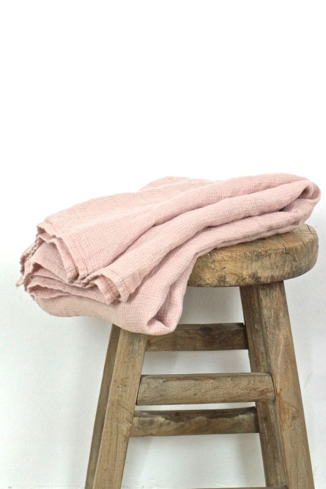 Großes Leinenhandtuch rosa, 130x75 Großes Leinenhandtuch rosa, 130x75