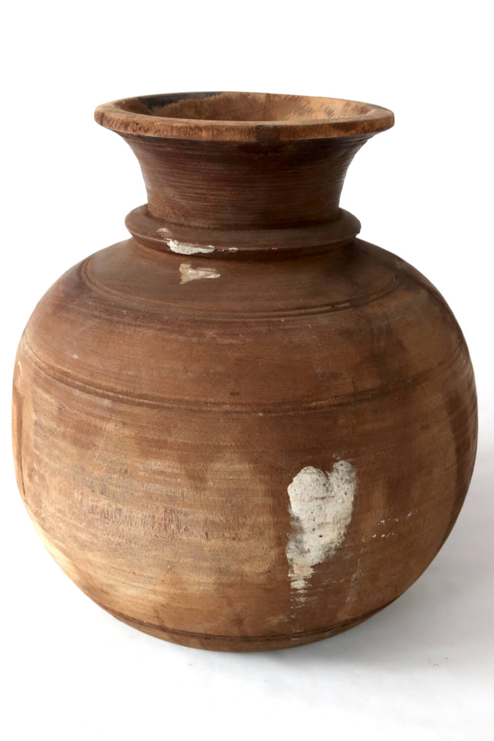 Wooden neck pot Nepal, 26x26