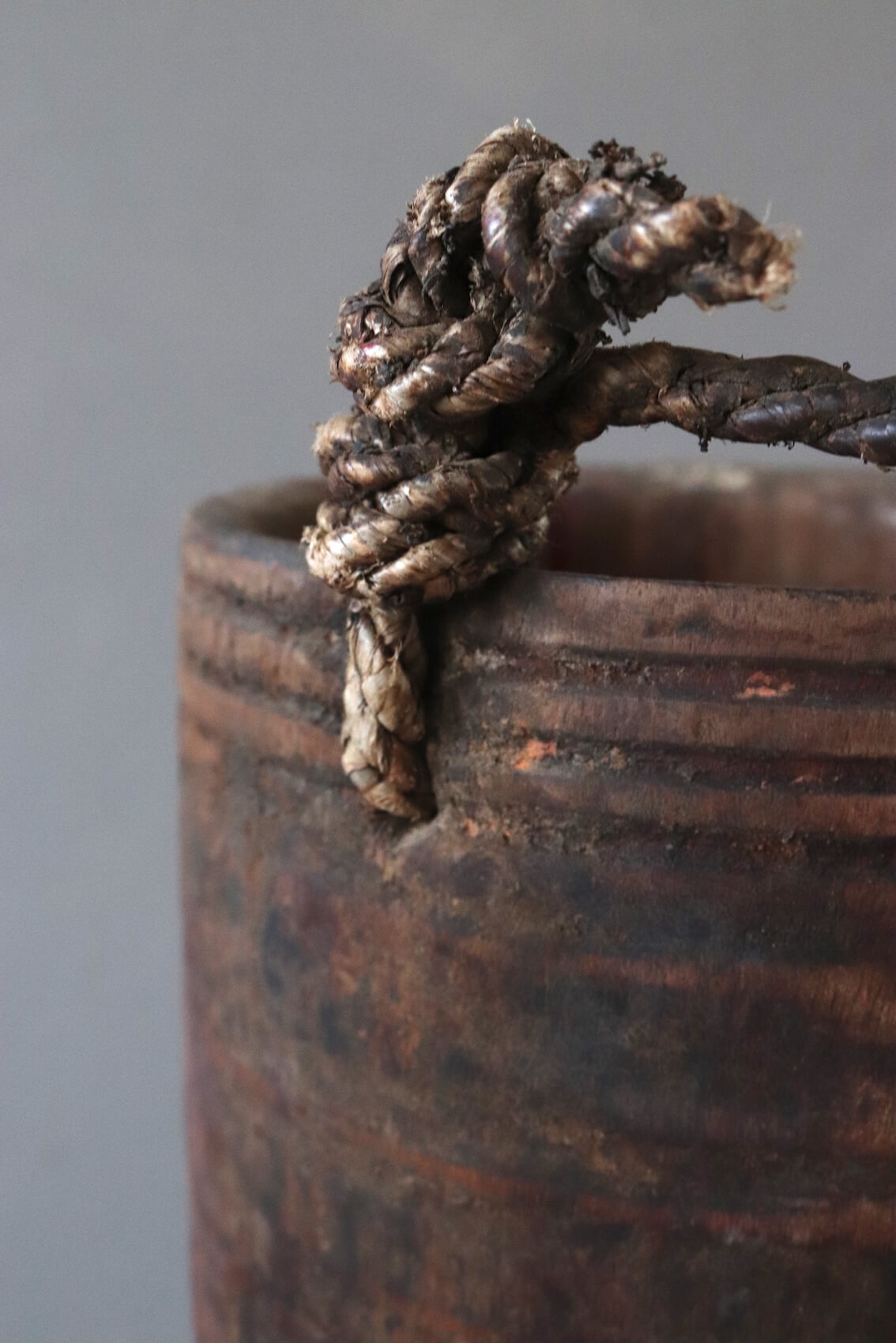 Wassereimer antik Nepal 24xø18