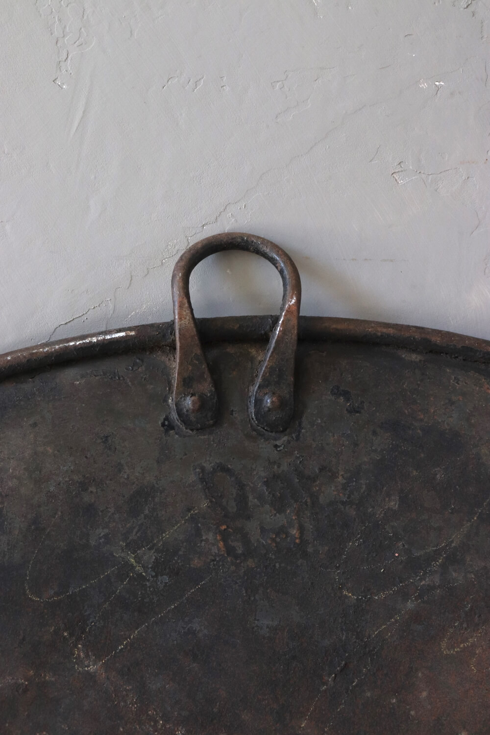 Altes Backblech groß, rund, ø65