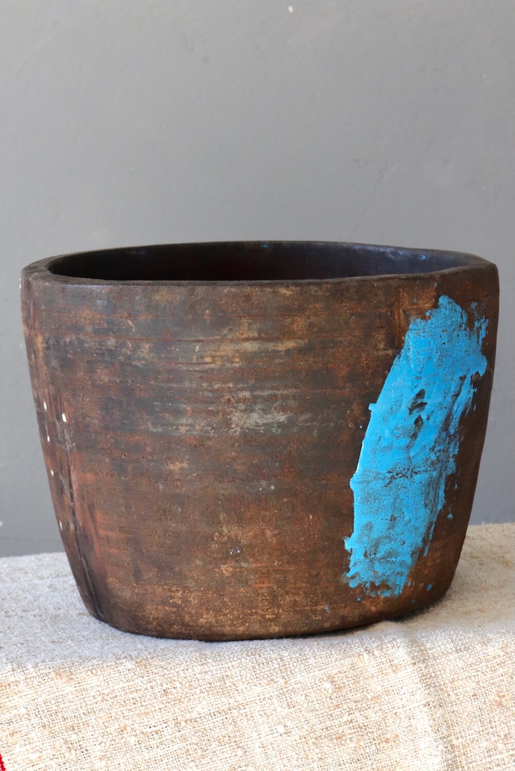 Holzschale antik Nepal 14xø22 Holzschale antik Nepal 14xø22