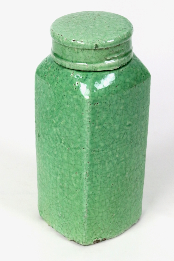 Große Keramikdose grün, 31x14x14