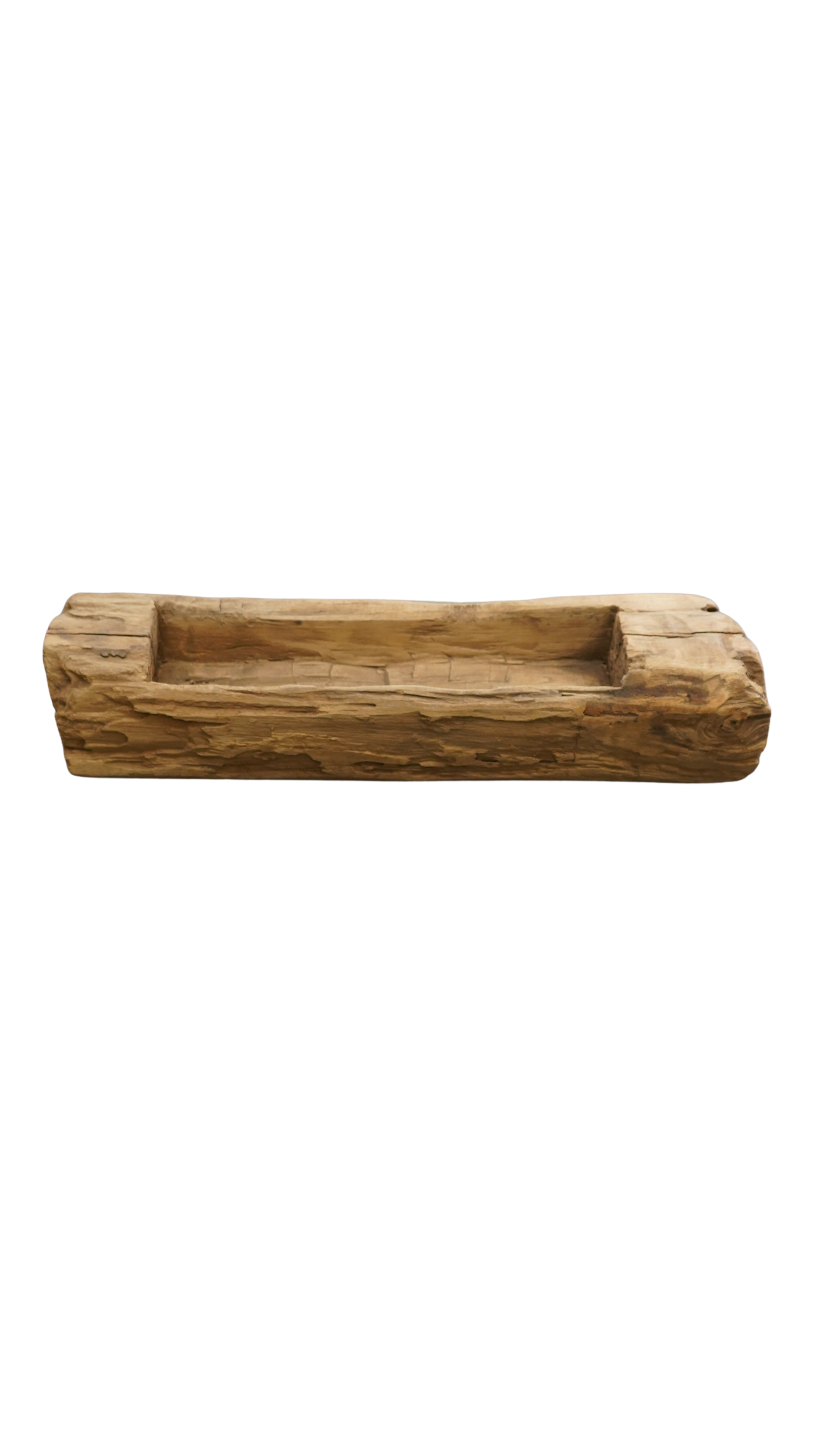 kantige Holzschale Massivholz