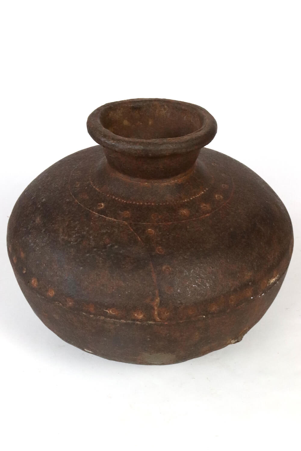 Vintage metal jar India