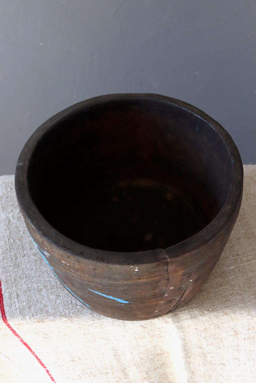 Holzschale antik Nepal 14xø22 Holzschale antik Nepal 14xø22