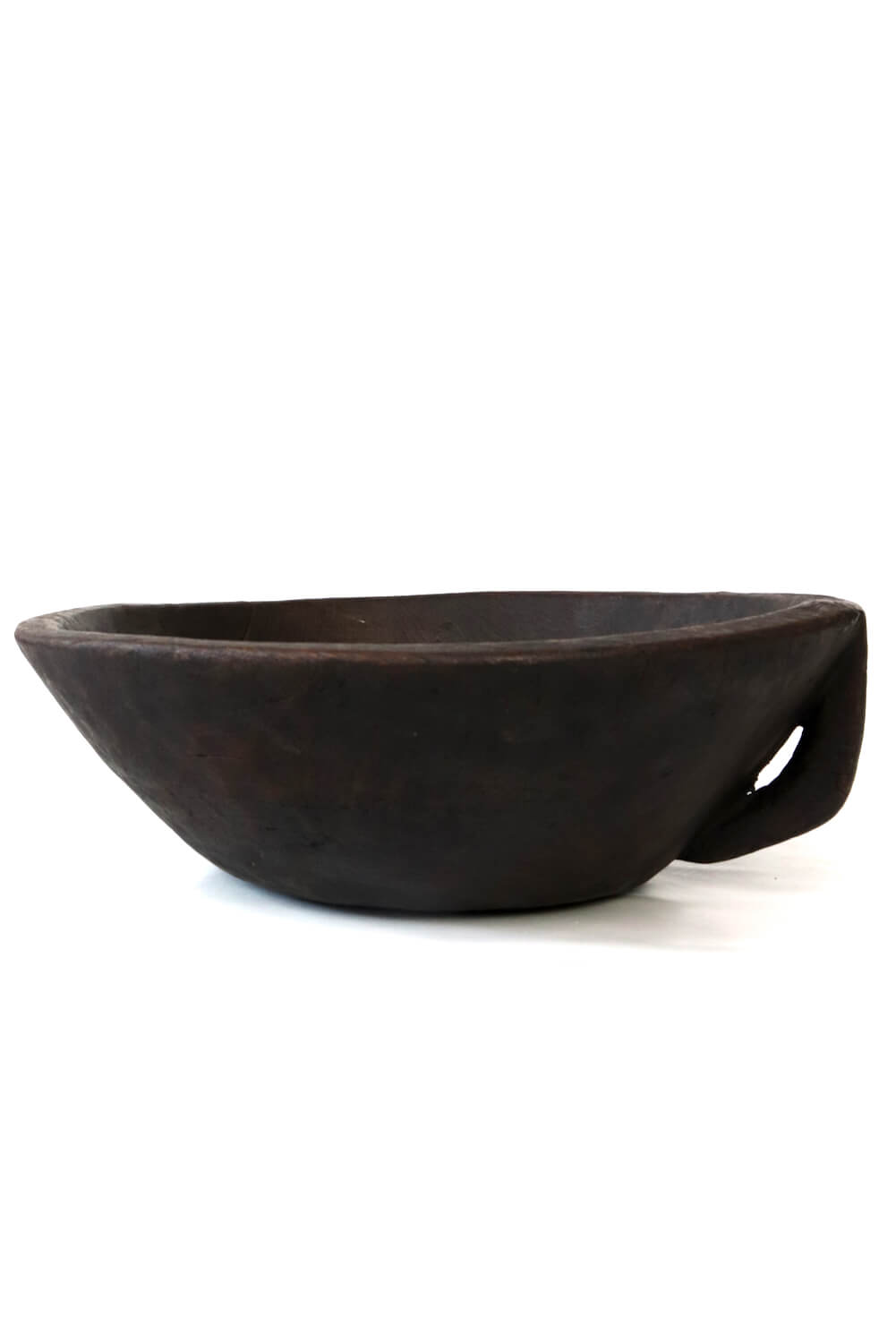 Gurage wooden bowl with handle 