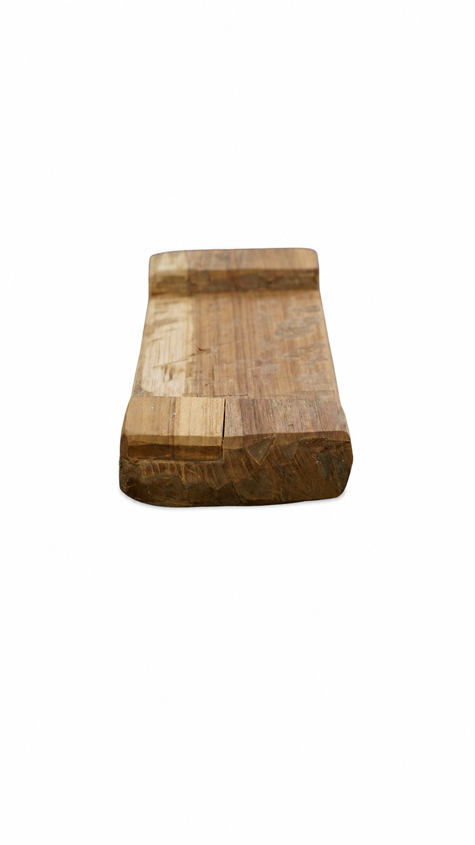 rustikales Holztablett aus Massivholz