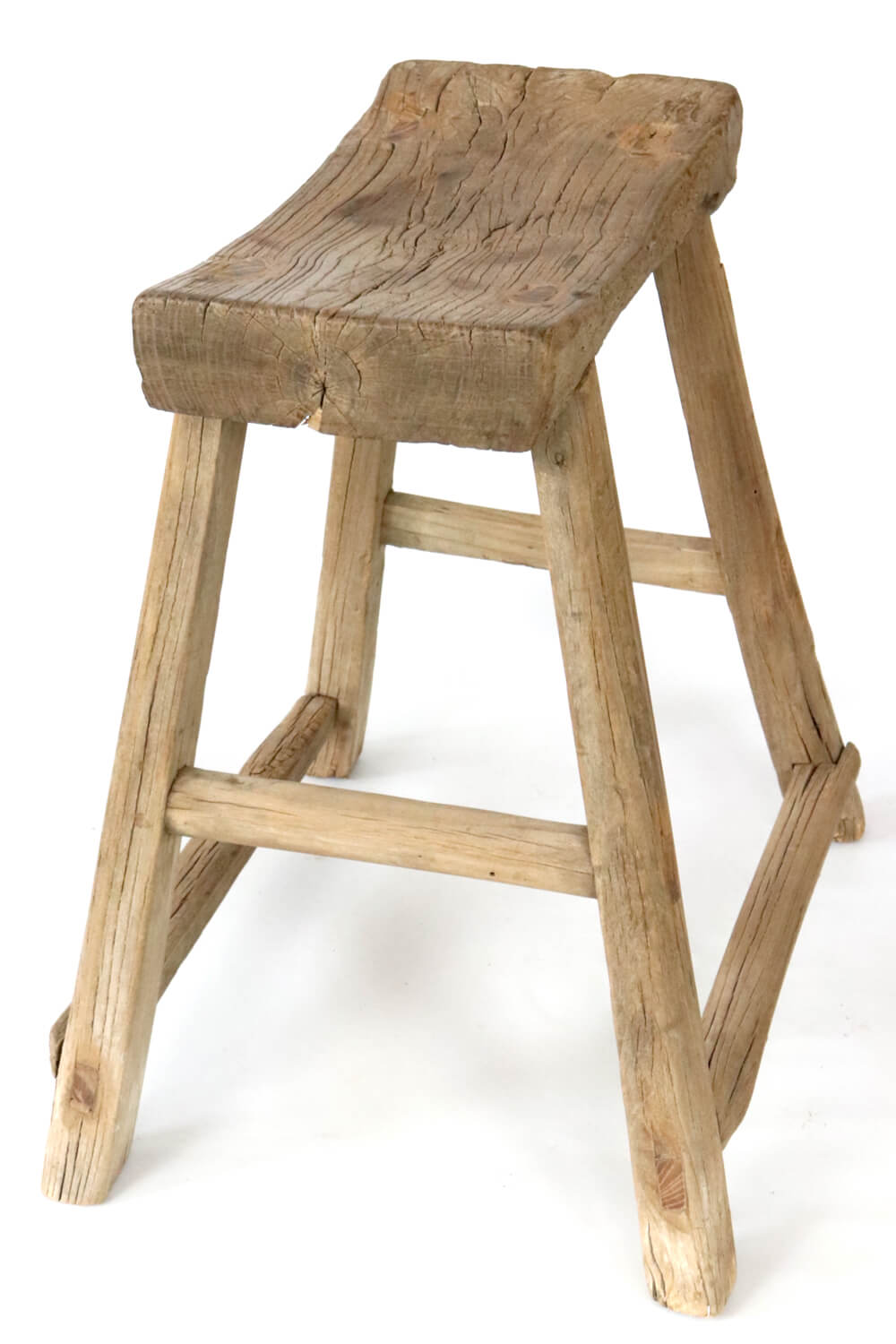 Rustic wooden stool antique China