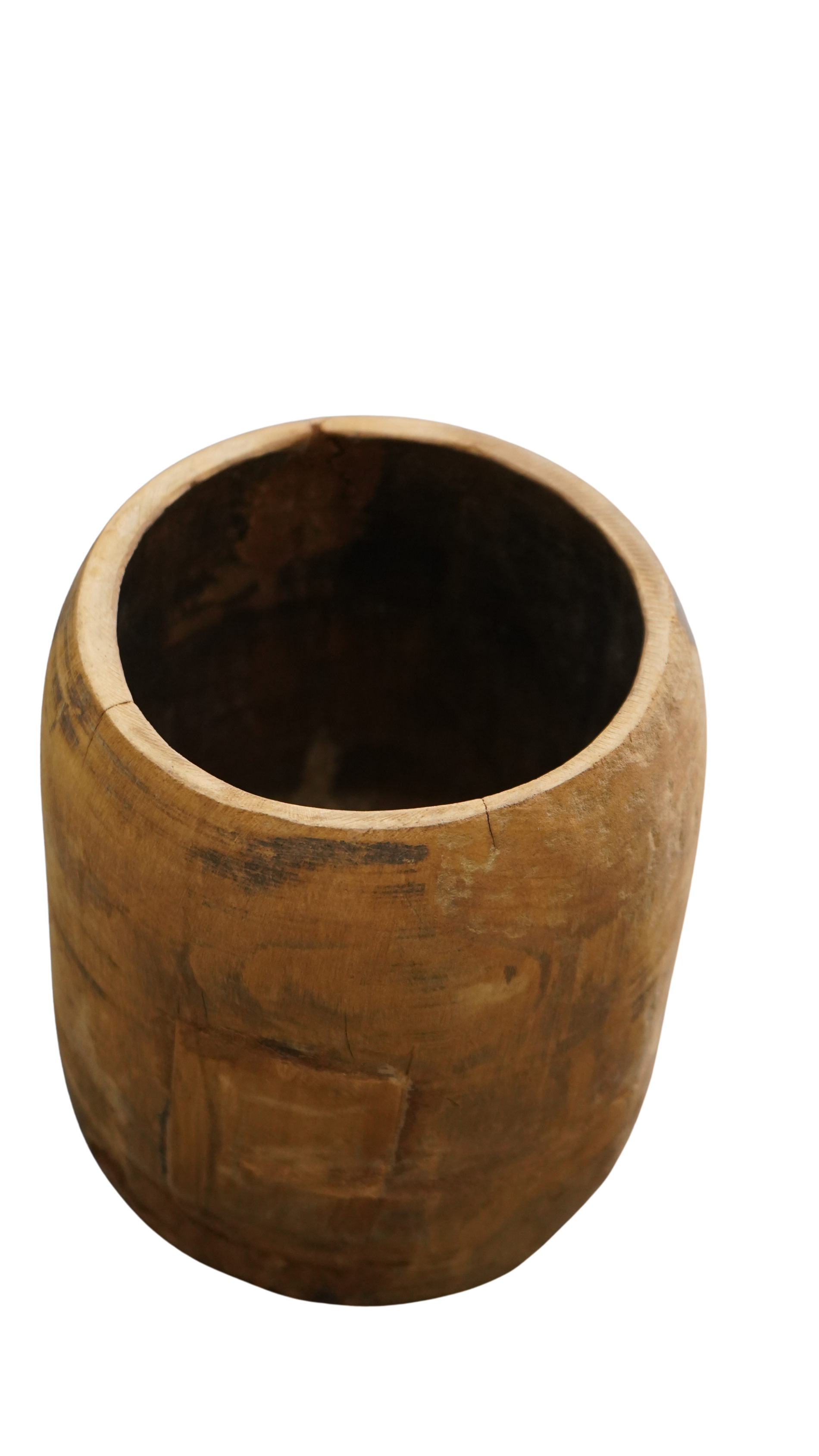 Holzvase mit toller Patina