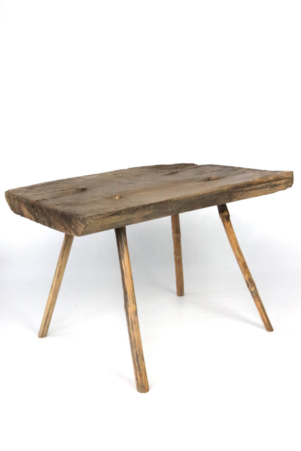 Old rustic wooden table, 44x62x45