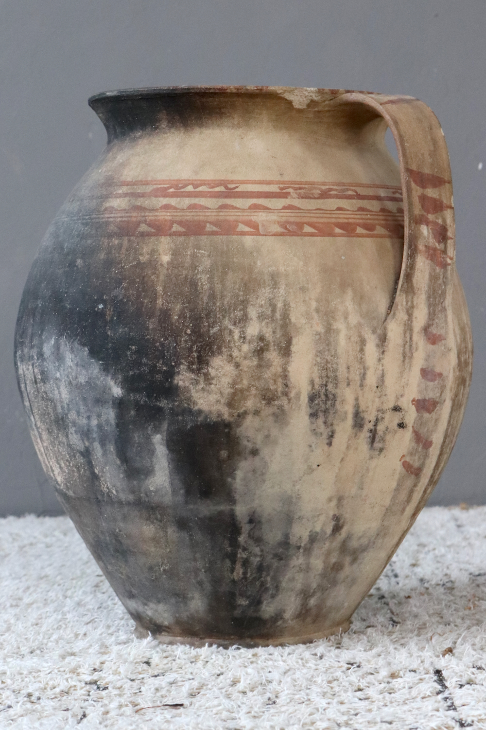 Antique terracotta jar