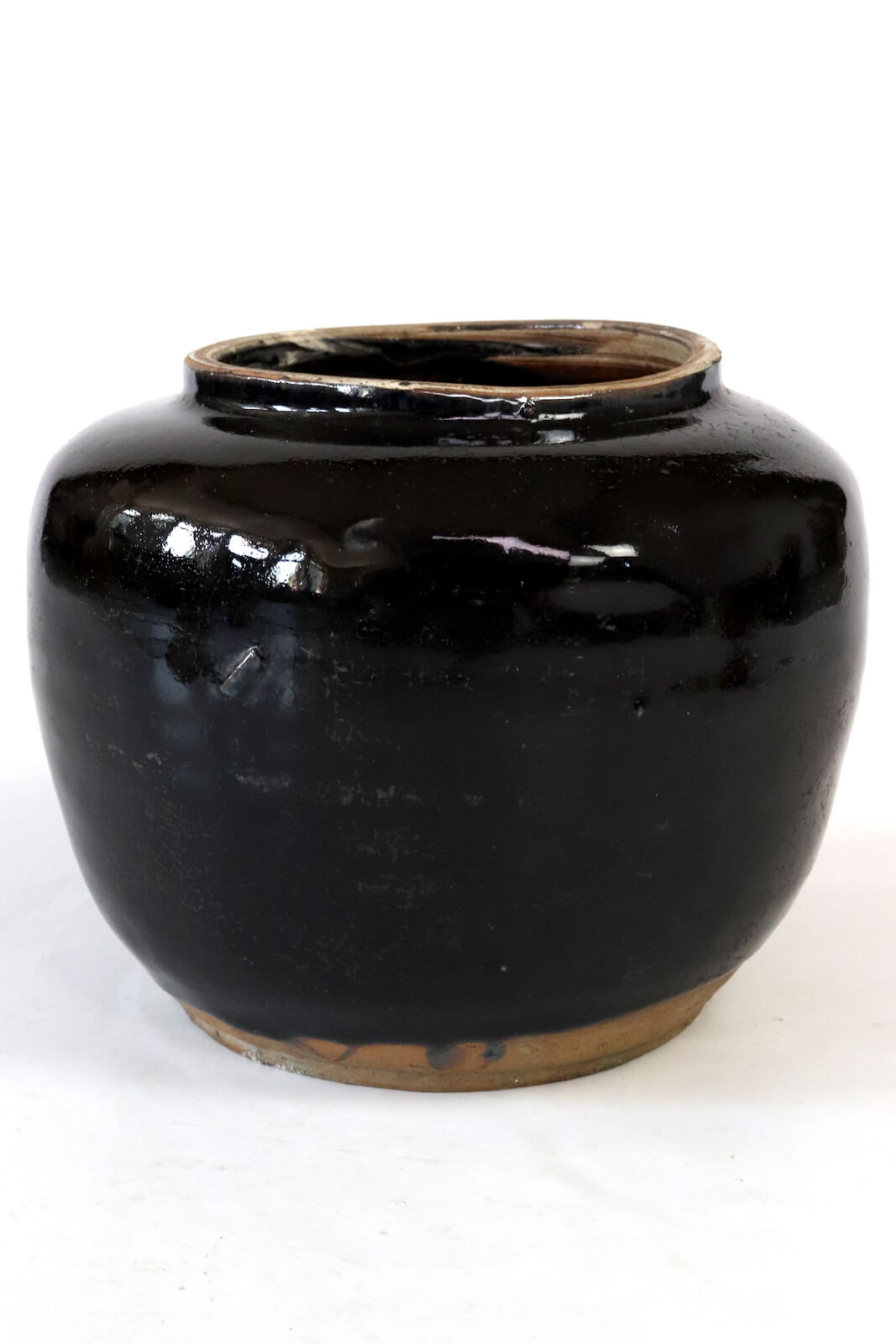 Alte Keramik Vase China, 19xØ22