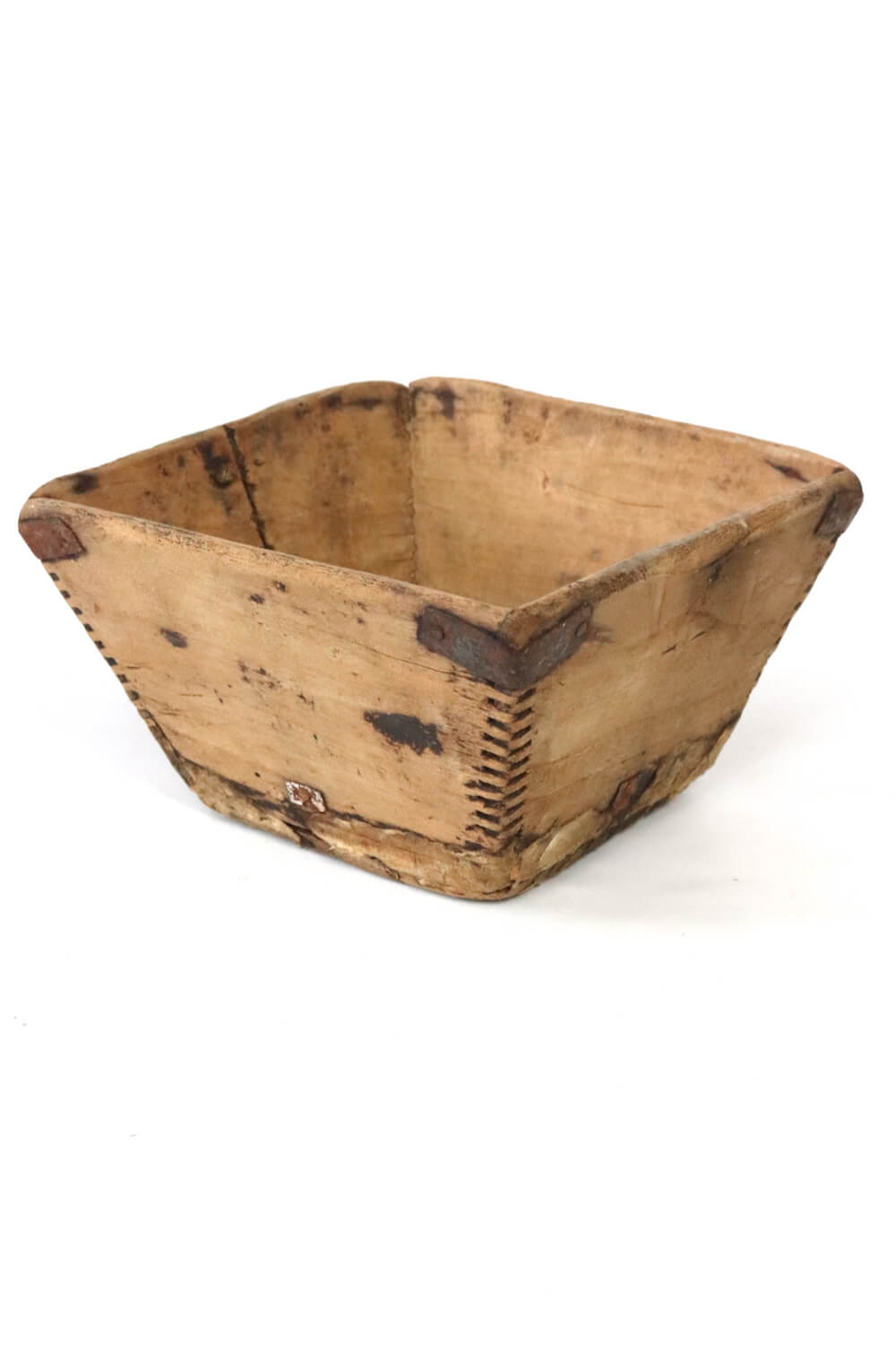 Reisbehälter aus Holz Vintage, 10x15x15