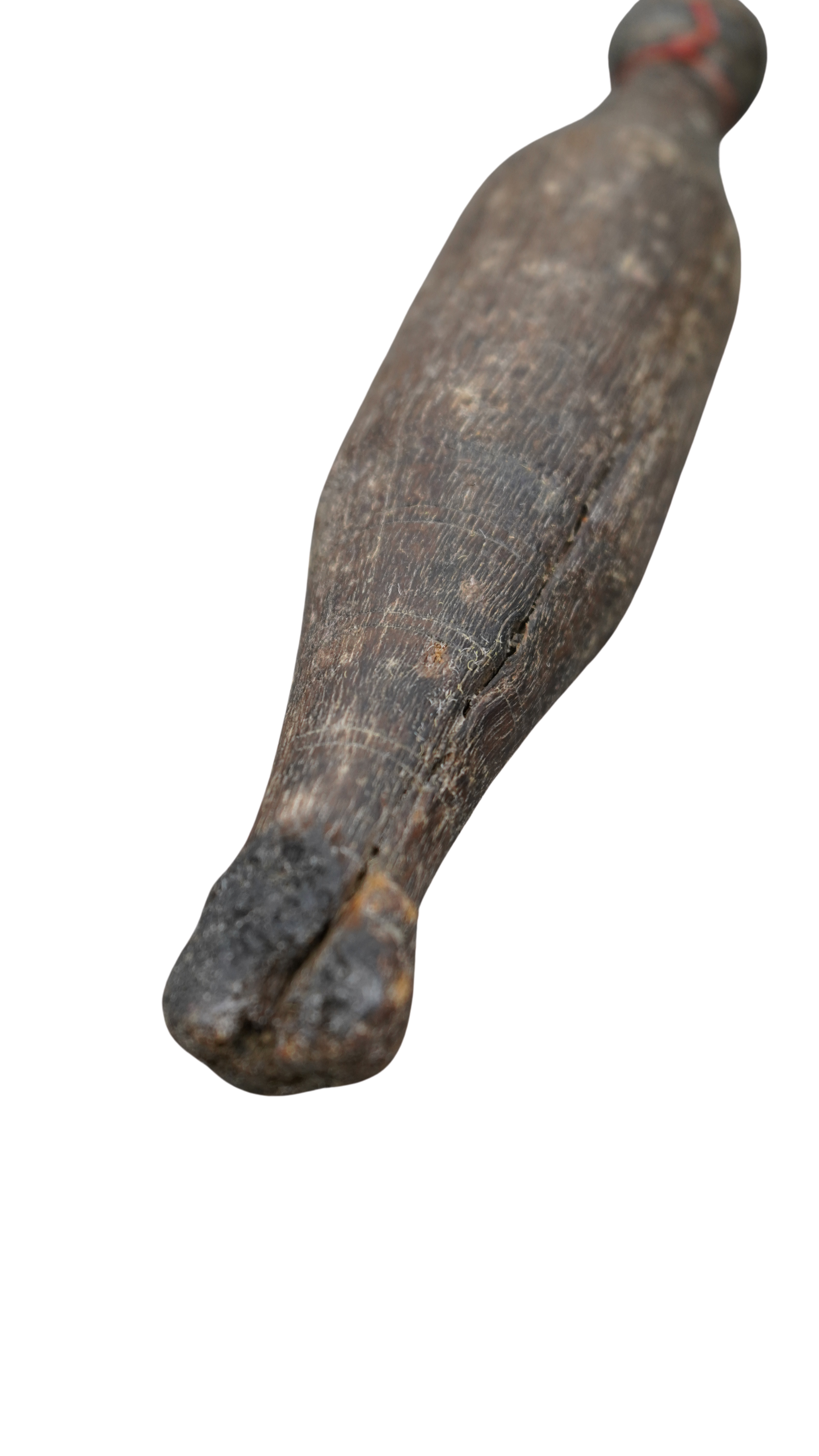Alte Turnkeule aus Holz – historische Gymnastikkeule