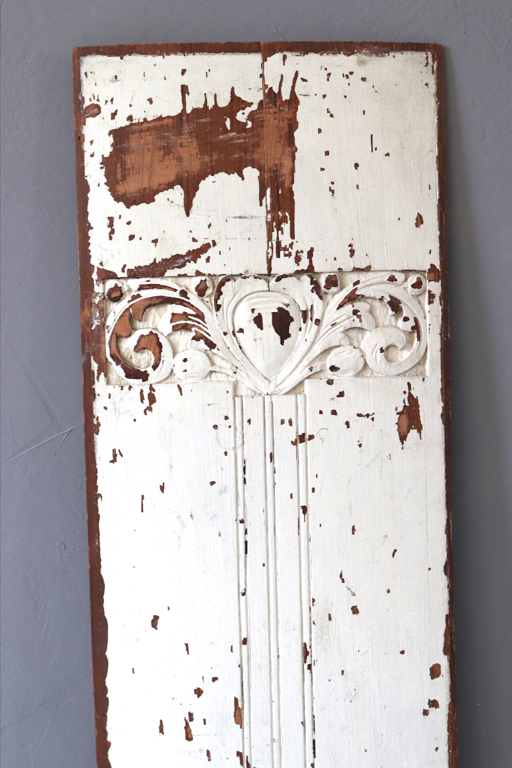 Antique shabby chic wooden panel