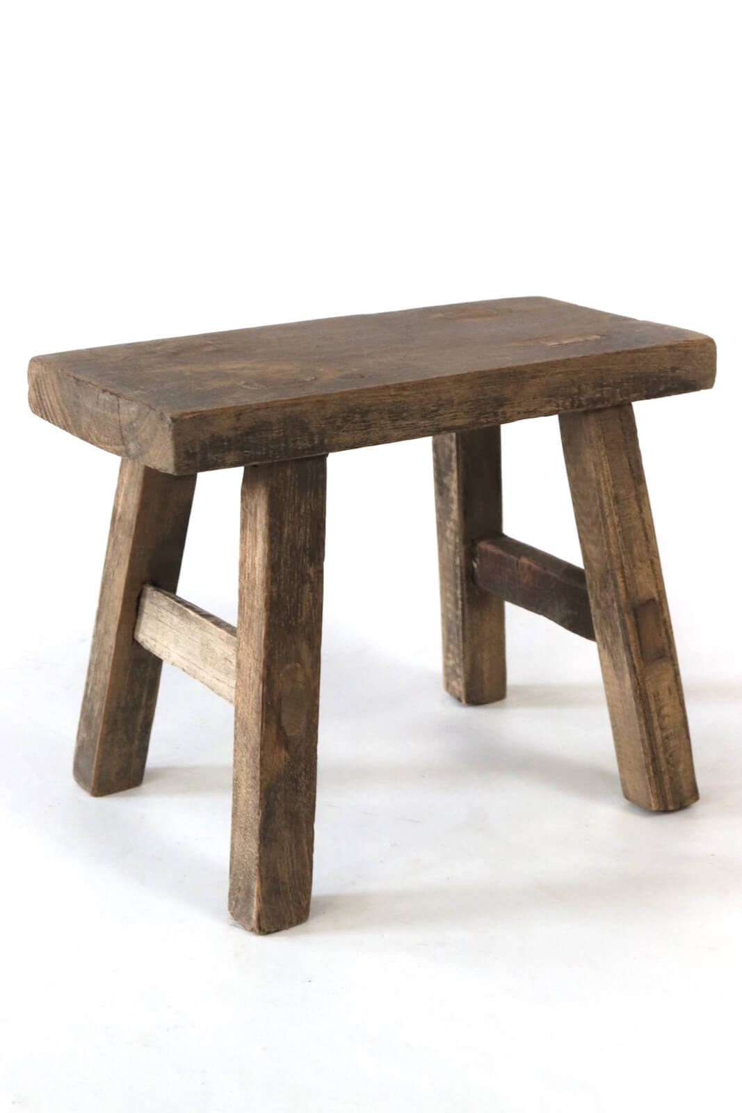 Wooden stool antique rustic