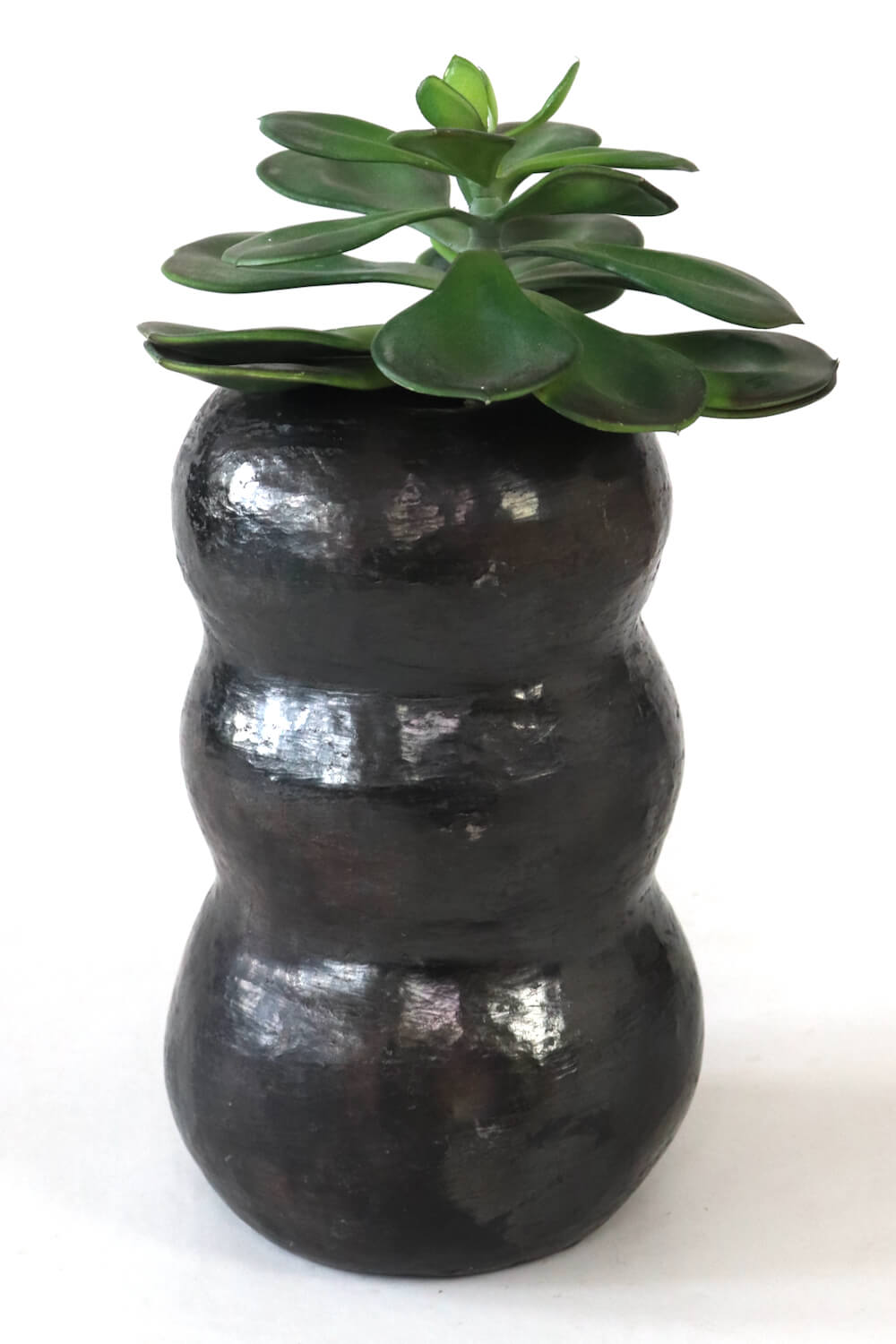 schwarze vase keramik