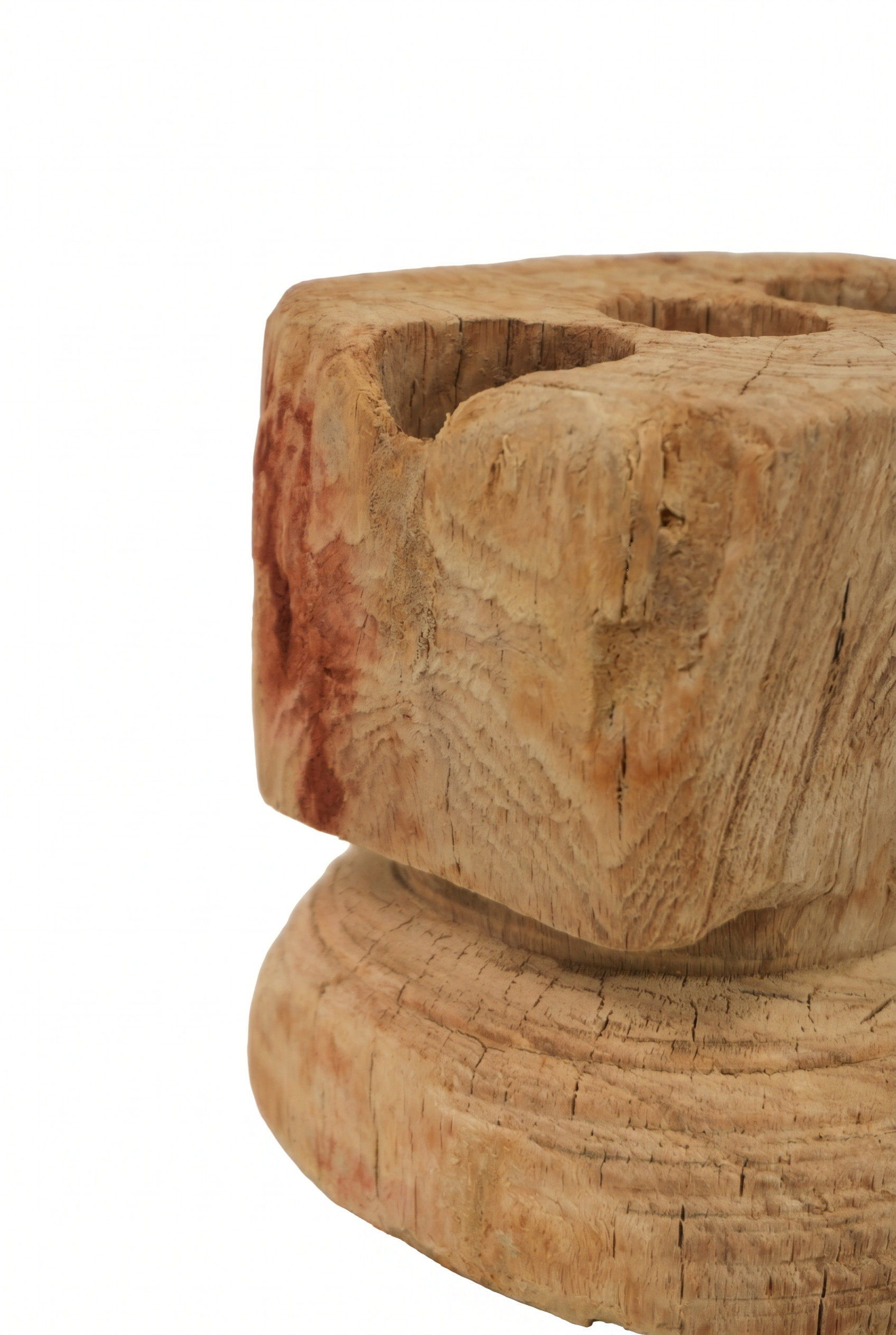 Kerzenständer aus Holz antik, rustikal
