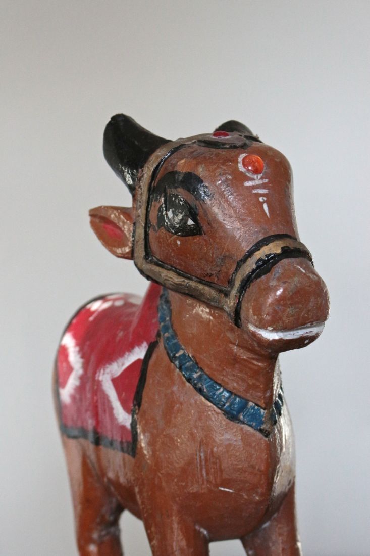 Antique Wooden Toy With Nandi I
